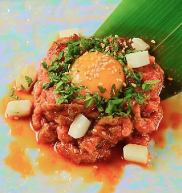 九州黒毛和牛ローストユッケ(要予約)